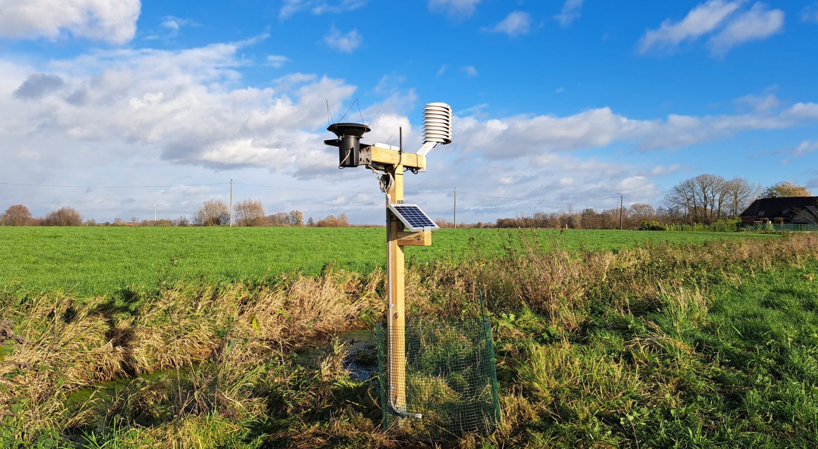 La nouvelle station météorologique Weatherwise à Bornem.